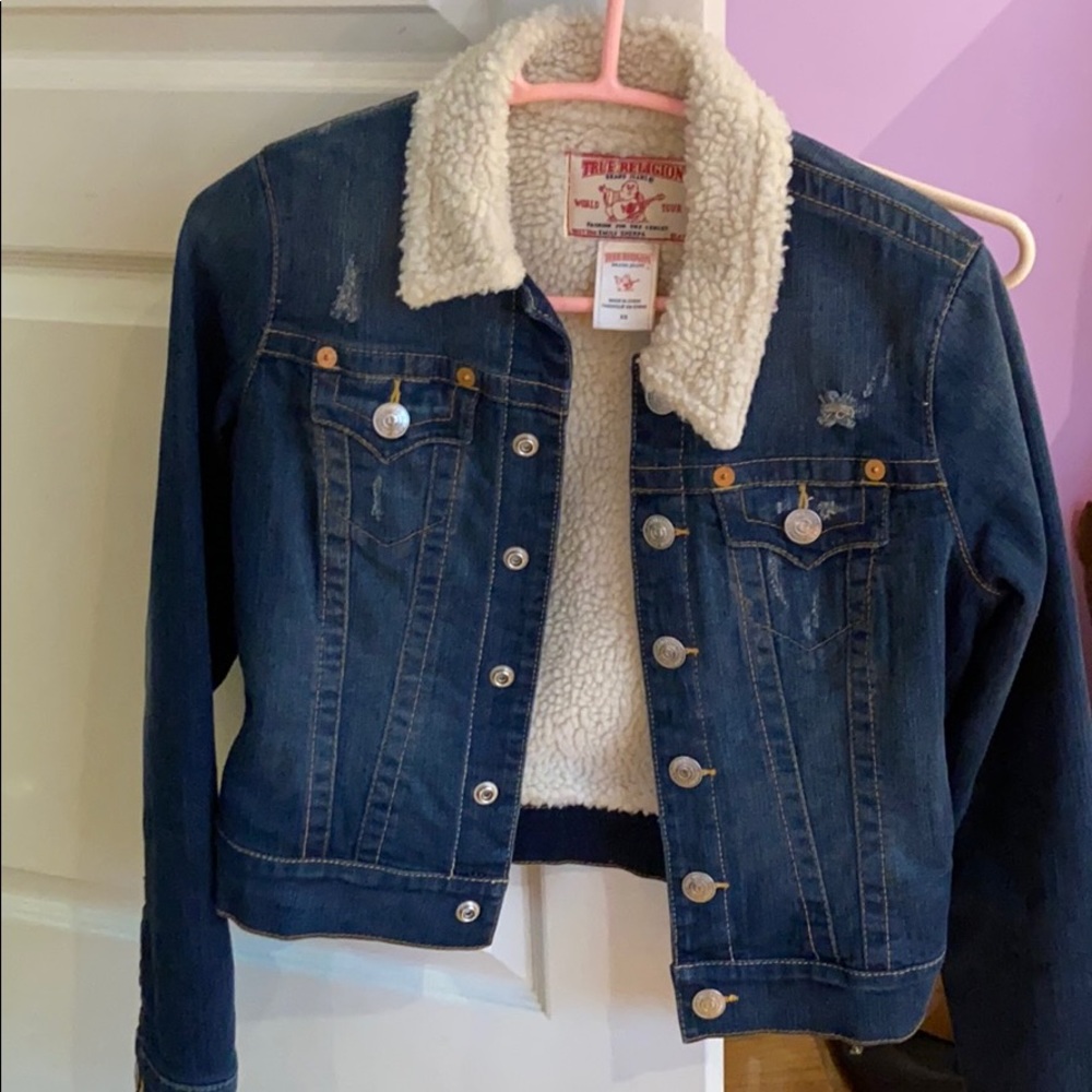 True Religion Jean Jacket with Sherpa
